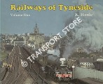 Book cover of Railways of Tyneside by HOOLE, K.